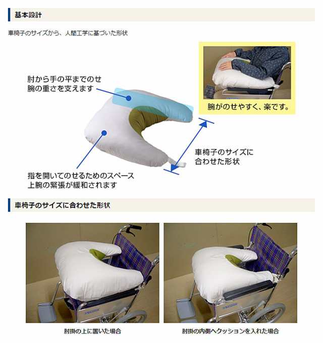 ハバック 腕置きクッション 丸井商事 腕置き クッション 車椅子用 介護