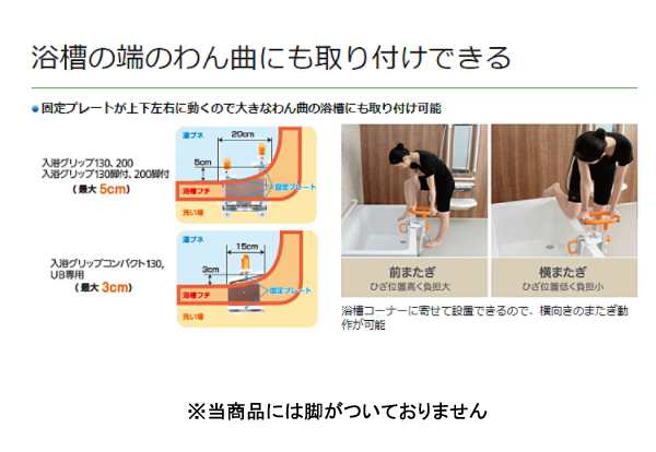 入浴グリップ［ユクリア］130 PN-L12011 パナソニック エイジフリー (入浴 浴槽移動 移乗手すり 風呂 手すり) 介護用品の通販はau  PAY マーケット 介護用品専門店 まごころショップ au PAY マーケット－通販サイト