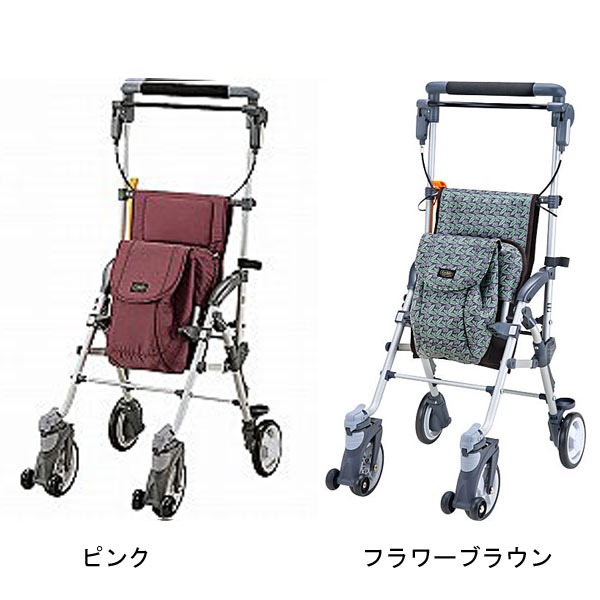シルバーカー 折りたたみ 座れる キャリースルーンＮ　CS-10 マキテック 手押し車 コンパクトタイプ 介護 介護用品_2