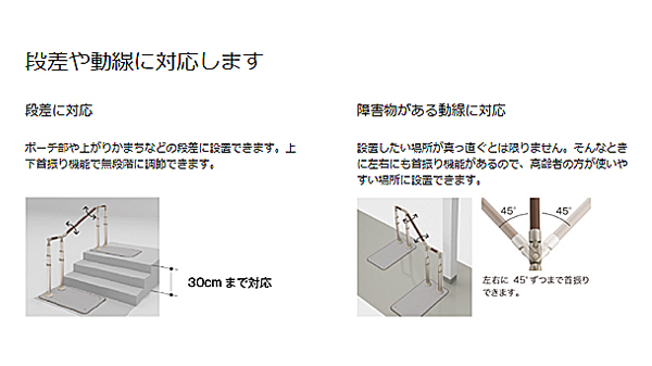 安寿 ATTOGRIP（アットグリップ）伸縮手すり AT-C-E800T　870-163 両側タイプ アロン化成 (介護 手すり 支え) 介護用品