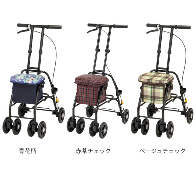 座れる シルバーカー 軽量 コンパクト スリムムーヴ マキテック ショッピングカート おしゃれ 折りたたみ 高齢者 老人 手押し車 介護用品_4