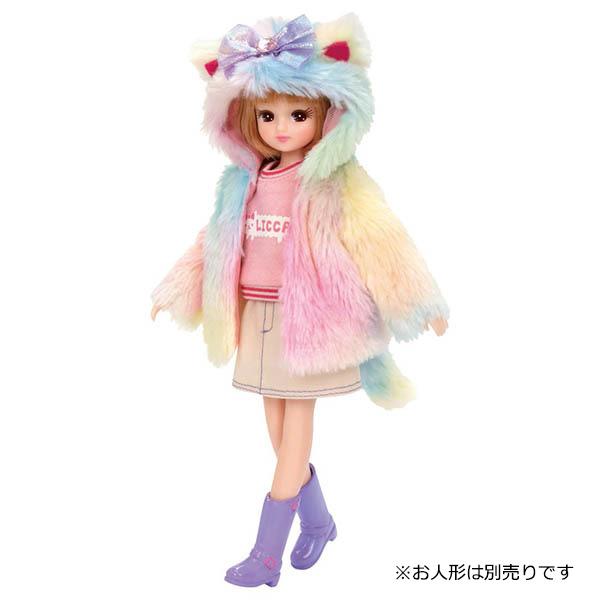 リカちゃん 着せ替え洋服 Lw 16 もふもふカラフルキャット きせかえ 洋服 服の通販はau Pay マーケット トイショップ まのあ