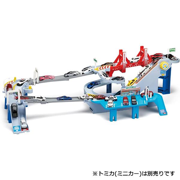 [購入特典ミニカー付き] トミカ トミカワールド コースがのび~る!2WAYにぎやか高速どうろ
