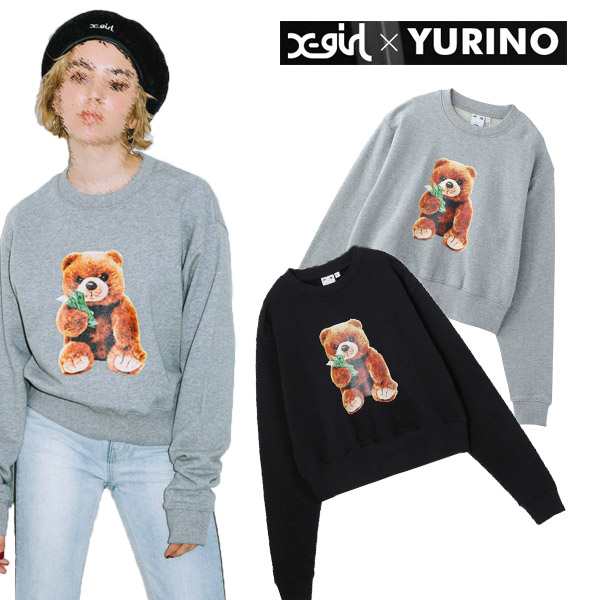 エックスガール コラボ E Girls イーガールズ Egirls X Girl X Yurino Teddy Bear Crew Sweat Top の通販はau Pay マーケット Spoon