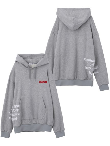 ミルクフェド Milkfed パーカー スウェット レディース Printed Message Hoodie ブラック アッシュ ブラウン の通販はau Pay マーケット Spoon