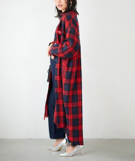 ミルクフェド Milkfed ワンピース ドレス シャツワンピ Back Logo Plaid Shirt Dress グレー グリーン ネイビー の通販はau Pay マーケット Spoon