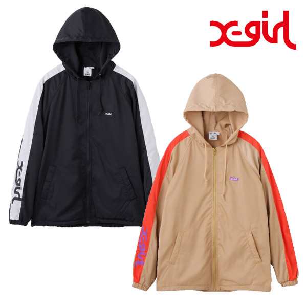 エックスガール X Girl アウター レディース Line Hoodie Blouson ブラック ベージュ M の通販はau Pay マーケット Spoon