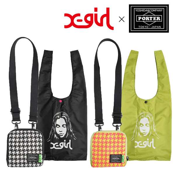 送料無料 エックスガール X Girl Porter コラボレーション ポーター エコバッグ レディース Grocery Bag ブラック マルチ の通販はau Pay マーケット Spoon