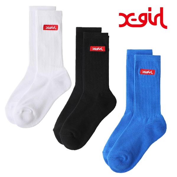 ネコポス対応 送料0円 エックスガール X Girl 靴下 ソックス レディース Box Logo Embroidered Socks ホワイト ブラック ブルー の通販はau Pay マーケット Spoon