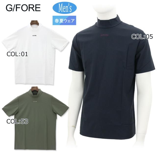 G/FORE ジーフォア XLサイズ モックネック T-シャツ カーキ G/FORE (GFORE) ジーフォア 073213082 レディース 半袖モック