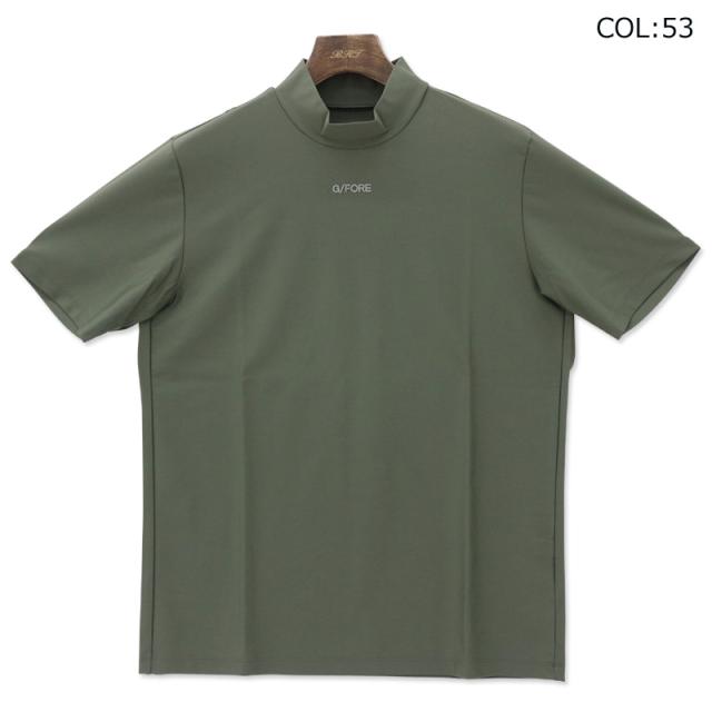 G/FORE ジーフォア XLサイズ モックネック T-シャツ カーキ G/FORE ジーフォア XLサイズ モックネックT-シャツ カーキ（最新