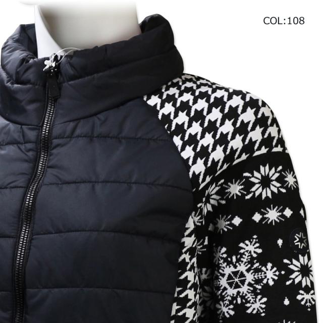 ニューランド NEWLAND VENUS3C レディース アウター ブルゾン 中綿 防風 ニット ストレッチ ゴルフウェア スポーツウェア 秋冬春 ニューランド NEWLAND VENUS3C レディース ブルゾン 中綿 防風 ニット