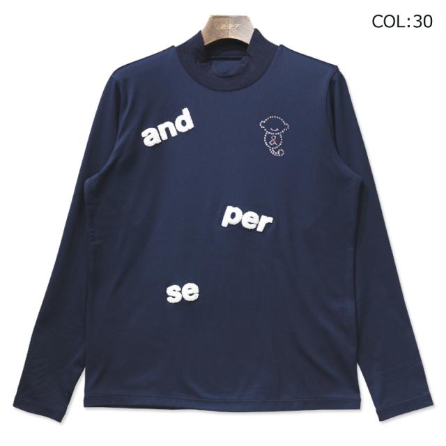 and per seレディースシャツ 長袖 UVプロテクト 裏起毛 ストレッチ and