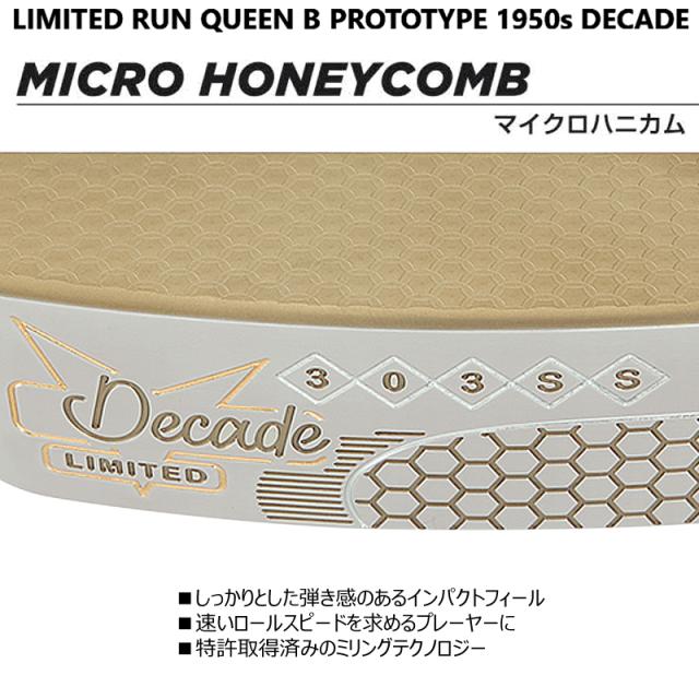ベティナルディ(BETTINARDI) 2024年 世界限定300本 QUEEN B PROTO 1950'S DECADE LIMITED RUN 303SS PUTTER 右用 RJB024624 QB USモデル_5