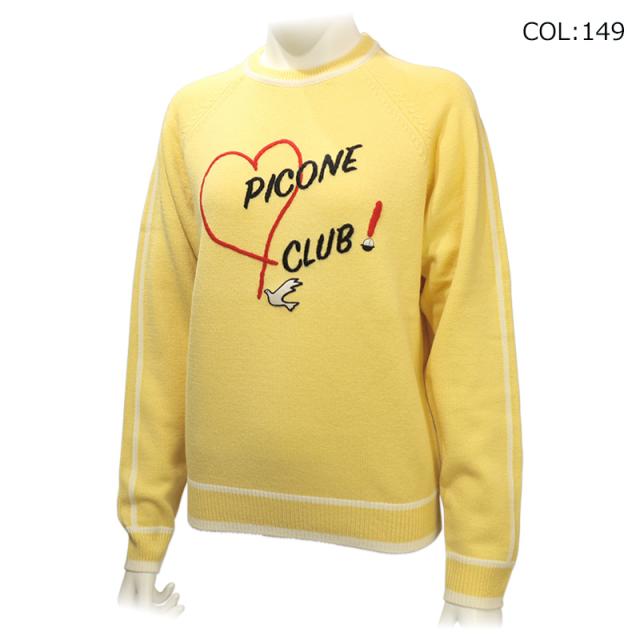 2023年秋冬モデル ピッコーネクラブ PICONECLUB C328911 メンズ 長袖ハイネック プルオーバー ハーフジップ ニット ゴルフウェア スポーツウェア 秋冬 ピッコーネクラブ PICONECLUB C318016 レディース ニット セーター