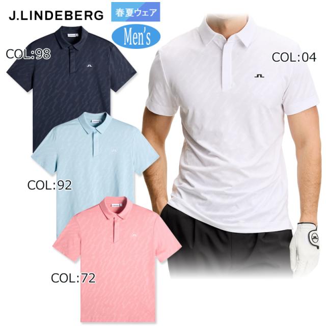 2026年春夏モデル 【ネコポス配送可能】ジェイリンドバーグ J.LINDEBERG 071-25344 メンズ ポロシャツ 半袖 ゴルフウェア スポーツウェア 春夏秋