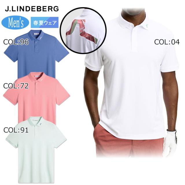 2026年春夏モデル 【ネコポス配送可能】ジェイリンドバーグ J.LINDEBERG 071-25243 メンズ ポロシャツ 半袖 ゴルフウェア スポーツウェア 春夏秋