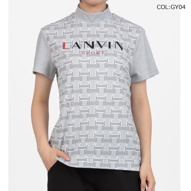 【ネコポス配送可能】 ランバン LANVIN VG5SHS42L レディース モックネック半袖シャツ ＵＶカット吸汗 クーリング効果 サンスクリーン ゴルフウェア スポーツウェア 春夏_9