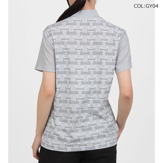 【ネコポス配送可能】 ランバン LANVIN VG5SHS42L レディース モックネック半袖シャツ ＵＶカット吸汗 クーリング効果 サンスクリーン ゴルフウェア スポーツウェア 春夏_10