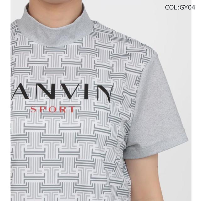 【ネコポス配送可能】 ランバン LANVIN VG5SHS42L レディース モックネック半袖シャツ ＵＶカット吸汗 クーリング効果 サンスクリーン ゴルフウェア スポーツウェア 春夏_11