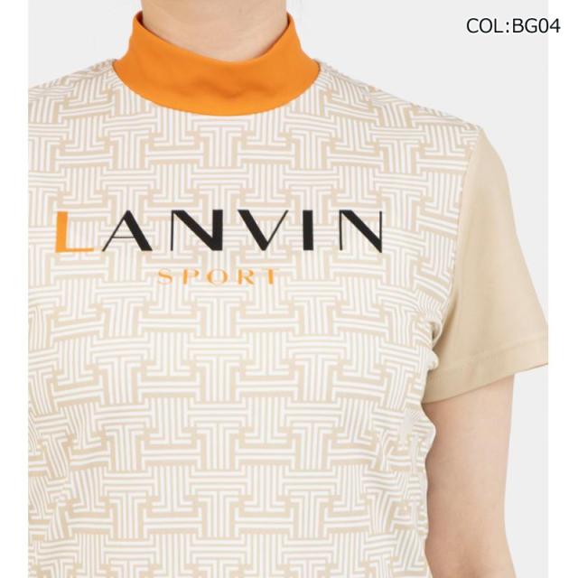【ネコポス配送可能】 ランバン LANVIN VG5SHS42L レディース モックネック半袖シャツ ＵＶカット吸汗 クーリング効果 サンスクリーン ゴルフウェア スポーツウェア 春夏_4