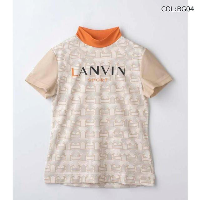 【ネコポス配送可能】 ランバン LANVIN VG5SHS42L レディース モックネック半袖シャツ ＵＶカット吸汗 クーリング効果 サンスクリーン ゴルフウェア スポーツウェア 春夏_5