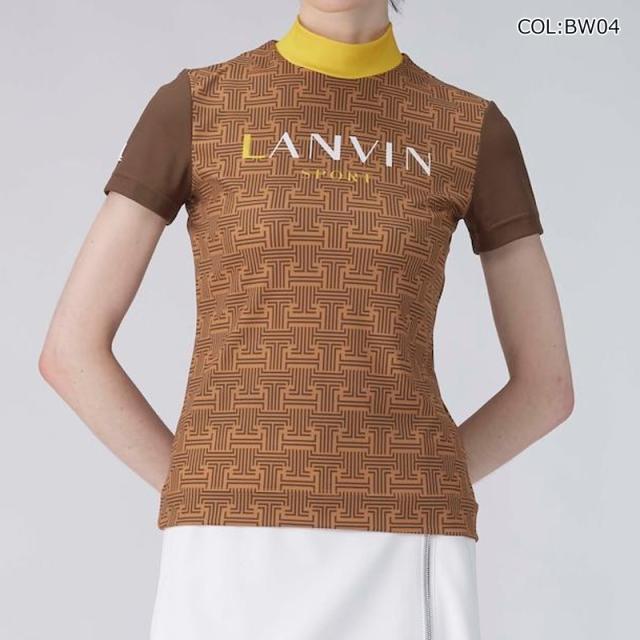 【ネコポス配送可能】 ランバン LANVIN VG5SHS42L レディース モックネック半袖シャツ ＵＶカット吸汗 クーリング効果 サンスクリーン ゴルフウェア スポーツウェア 春夏_6