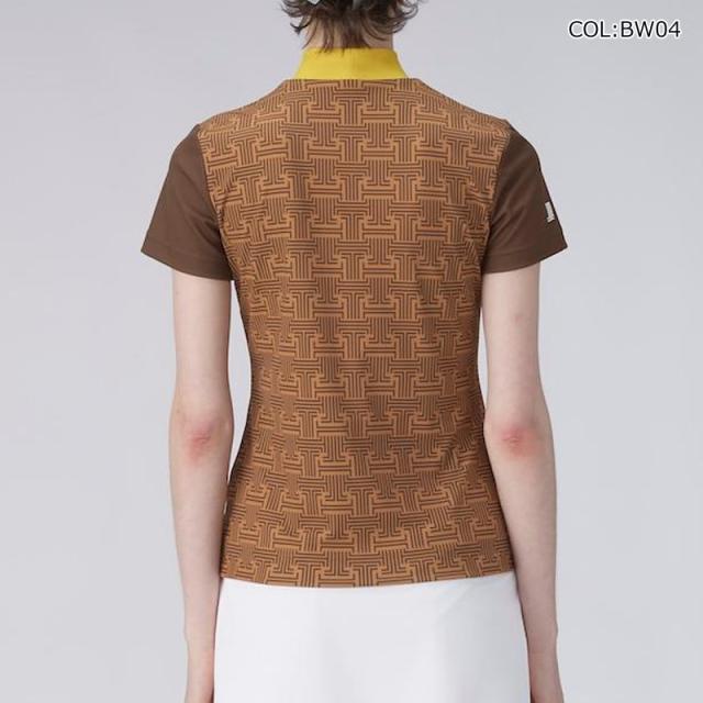 【ネコポス配送可能】 ランバン LANVIN VG5SHS42L レディース モックネック半袖シャツ ＵＶカット吸汗 クーリング効果 サンスクリーン ゴルフウェア スポーツウェア 春夏_7