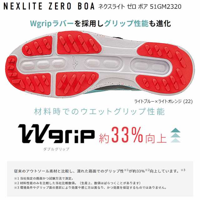 ミズノ(MIZUNO) 51GM2320 ネクスライト ゼロ ボア (NEXLITE ZERO BOA