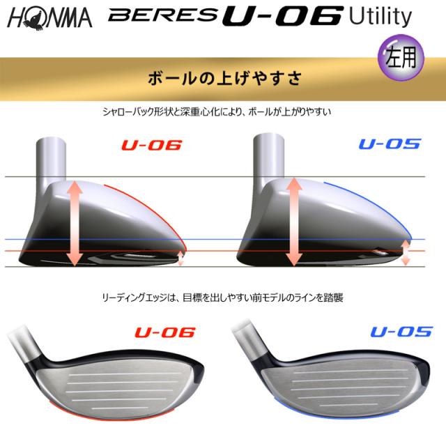 左用】本間ゴルフ (ホンマ/HONMA) BERES ベレス U-06 ユーティリティ