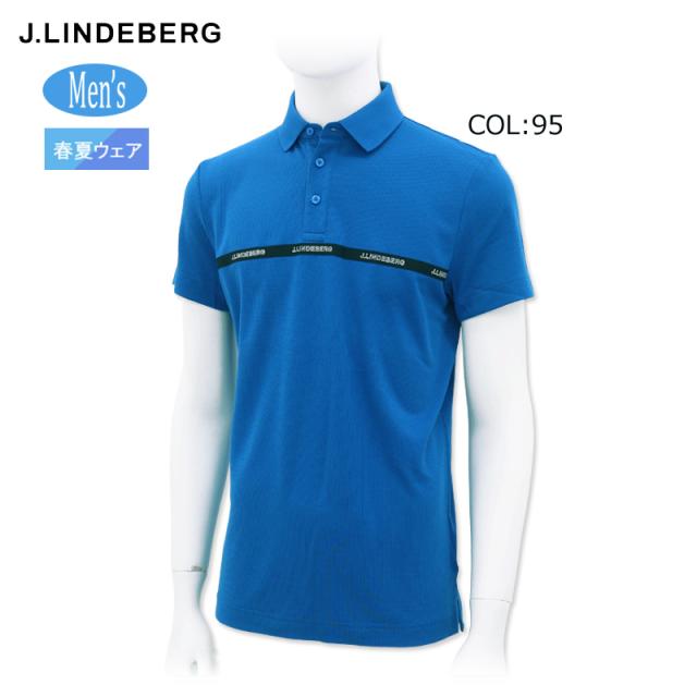 ジェイリンドバーグ J.LINDEBERG 071-21542 メンズ 半袖 ポロシャツ ストレッチ ゴルフウェア スポーツウェア 春夏