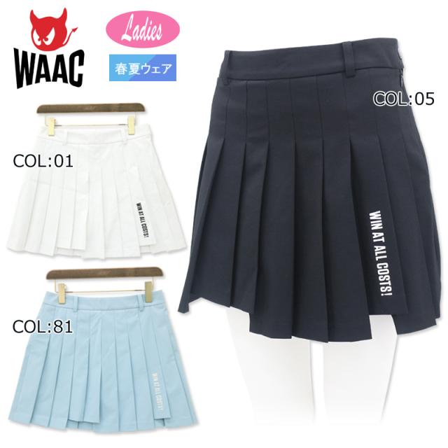 ワック WAAC 072332359 レディース スカート プリーツ ストレッチ ゴルフウェア スポーツウェア 春夏