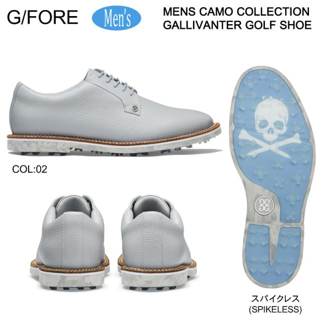 G/FORE GFORE ジーフォア 073424800 G4MS22EF02 メンズ 牛革 ゴルフシューズ スパイクレス 防水 紐靴 MENS CAMO COLLECTION GALLIVANTER GOLF SHOE