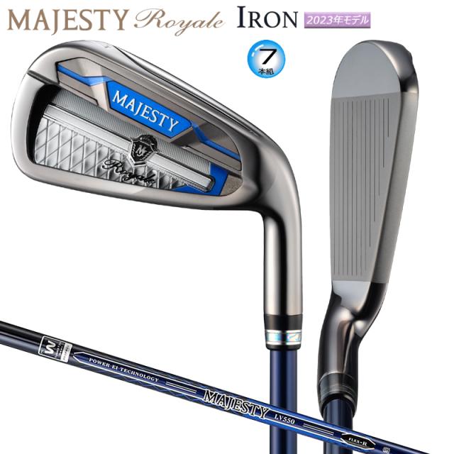 マジェスティ ゴルフ(MAJESTY GOLF) 2023 ロイヤル (e) アイアン 右用 7本組(#6-9.PW.AW.SW)MAJESTY LV550 カーボンシャフト