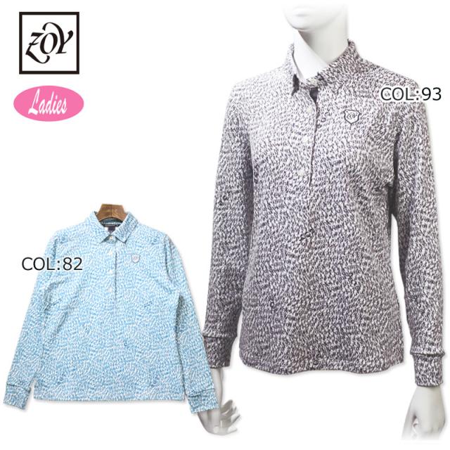 ゾーイ ZOY 071634020 レディース ポロシャツ 裏微起毛 ゴルフウェア スポーツウェア 秋冬春の通販は 10,560円