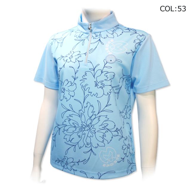 ミラショーン　milaschon　7344274255　レディース　半袖　ハーフジップシャツ　ゴルフウェア　スポーツウェア　春夏の通販は