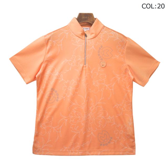 ミラショーン　milaschon　7344274255　レディース　半袖　ハーフジップシャツ　ゴルフウェア　スポーツウェア　春夏の通販は