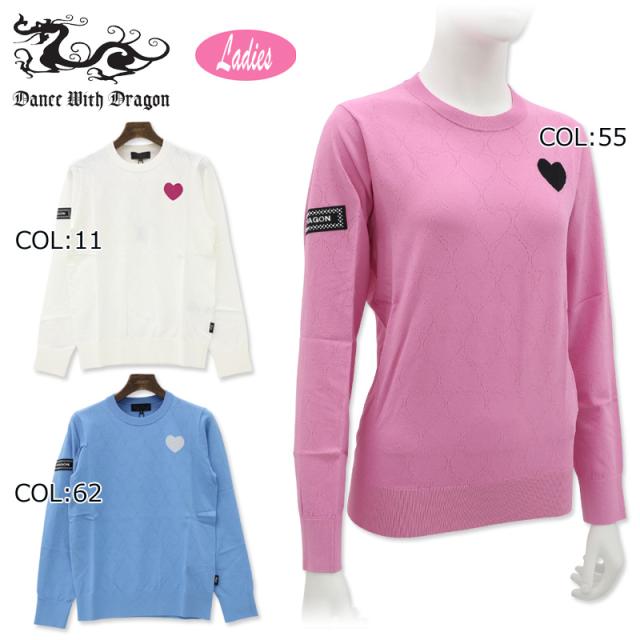 ダンスウィズドラゴン Dance With Dragon D2-669120 レディース 長袖シャツ ゴルフウェア スポーツウェア 秋冬