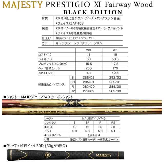 マジェスティ(MAJESTY) プレステジオ 11 ブラック エディション