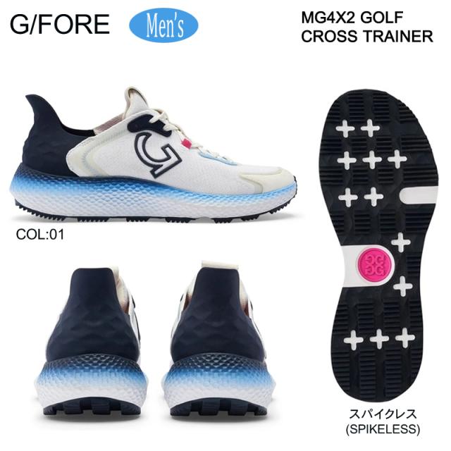 G/FORE GFORE ジーフォア 073422803 G4MS22EF41 メンズ ゴルフシューズ スパイクレス 防水 紐靴 MENS MG4X2 GOLF CROSS TRAINER SPIKELESS