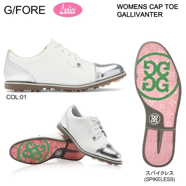 G/FORE GFORE ジーフォア 073422857 G4LC20EF04 レディース ゴルフシューズ スパイクレス 紐靴 WOMENS CAP TOE GALLIVANTER