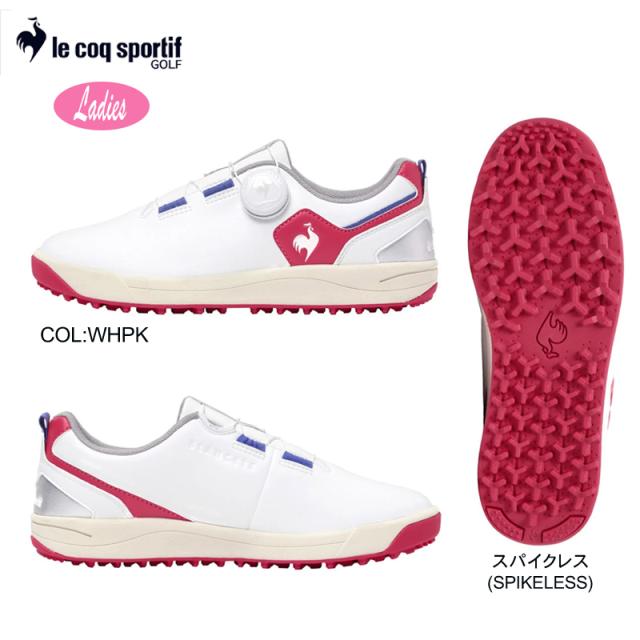 ルコックゴルフ Le coq sportif GOLF LG6SCS01L レディース ゴルフシューズ ブランテ スパイクレス ダイヤル 吸湿速乾 3E相当 ゴルフウェア 靴