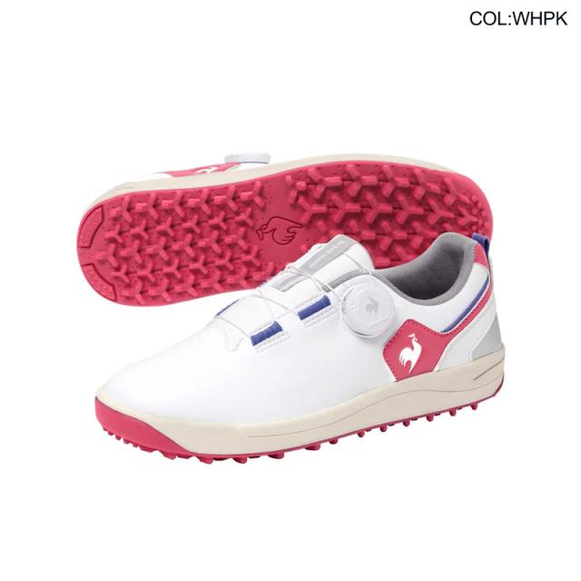 ルコックゴルフ Le coq sportif GOLF LG6SCS01L レディース ゴルフシューズ ブランテ スパイクレス ダイヤル 吸湿速乾 3E相当 ゴルフウェア 靴