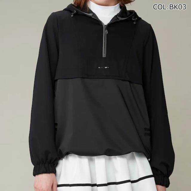 ランバン LANVIN VG4FWB30L レディース チュニック丈 プルオーバー ハーフジップ ブルゾン ゴルフウェア スポーツウェア 秋冬_1