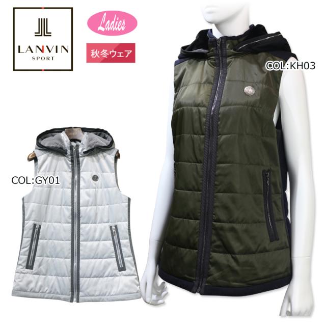 LANVIN SPORT ランバンスポール　中綿入り　ジャケット　シルバー　XL LANVIN SPORT ランバンスポール 中綿入り ジャケット シルバー