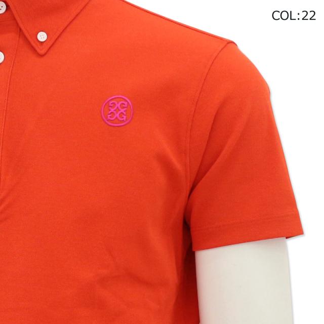 ゴルフ メンズ ジーフォア シャツ 半袖 トップス（レッド）Mサイズ ジーフォア ゴルフ G/FOREメンズ トップス 半袖 ポロシャツ 2色 G/FORE