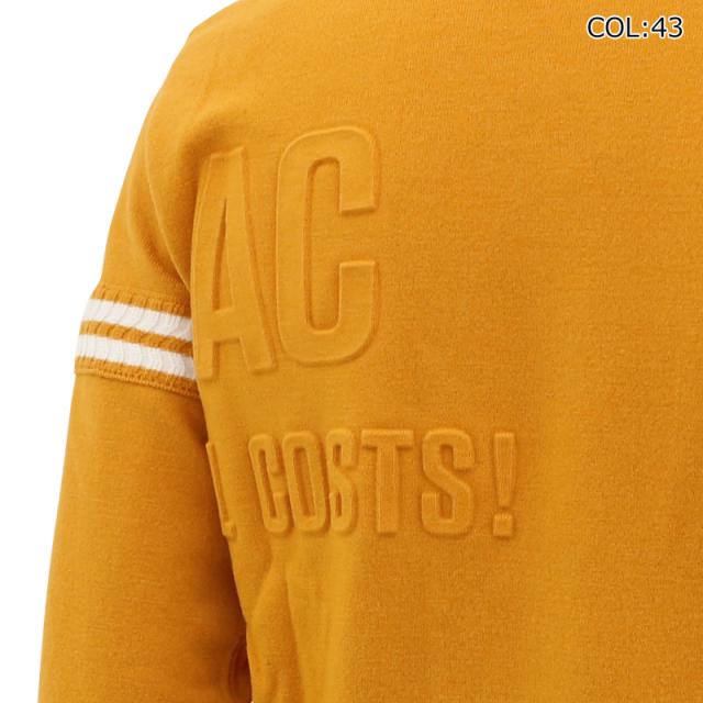 WAAC ワック 072324722 メンズ セーター ウール エンボスロゴ 裏地付き