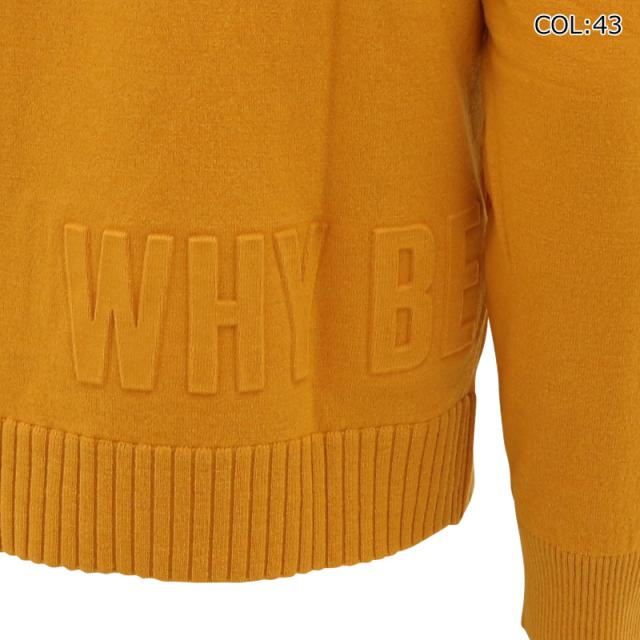 WAAC ワック 072324722 メンズ セーター ウール エンボスロゴ 裏地付き