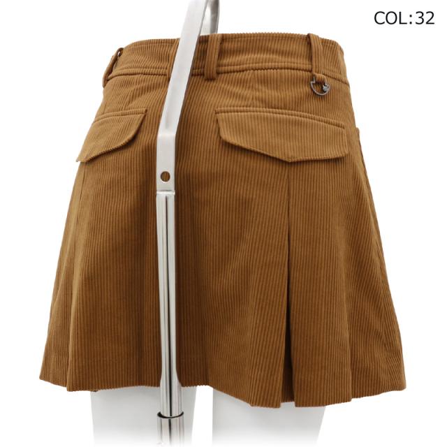 ワック WAAC 072344361 レディース コーデュロイ スカート ゴルフ