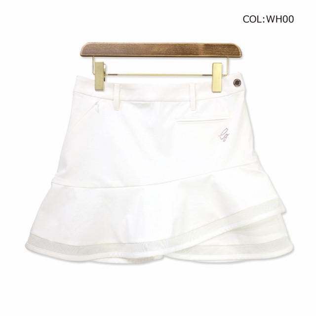 39Sトップコレクション123【新品未使用】DESCENTE スカート DGWTJE00 ホワイト S